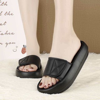 {36-40}Japanese style muffin thick-soled height-increasing women non-slip indoor soft-soled slippers