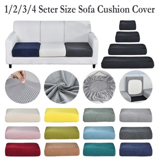 Sofa Cover Plain Color Elastic Sofa Cushion Cover Room Decor Stretch Sofa Slipcover 1/2/3/4 Seater