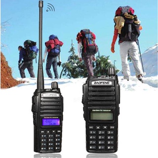 Baofeng UV 82 High Power 8W Dual Band VHF/UHF Two Way Radio Walkie Talkie with 2PPT headset (Black)