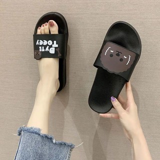 Ladies Cute Rubber Flip Flop Sesame Street Slippers(add one size)G107shoes women