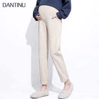 Pregnant Women Cigarette Pants Spring and Autumn Outer Wear Belly Support Autumn Casual Cropped Stra