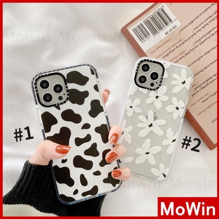 Mowin - iPhone Case Soft Case Clear TPU Thick Silicone Shockproof Cow Flower Black and White Simple Style For iPhone 12 Pro Max 12 Pro 7 MAX Xr Max 11 SE2020 mini iphone 8plus XS 7plus
