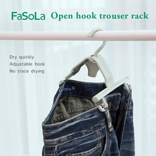 4pcs Fasola Dry quickly Pants Trousers Hangers, Closet Organizer Multifunctional pants rack