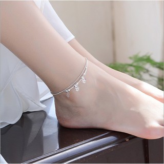 925 Silver Plated Bracelet Ankle Chain Jewelry