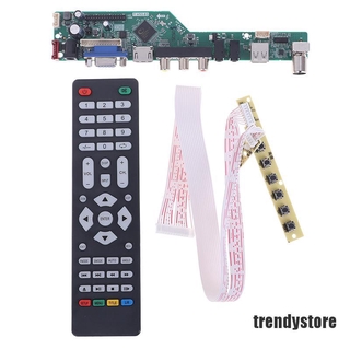 【TRE】T.V53.03 Universal LCD TV Controller Driver Board V53 analog TV motherboard