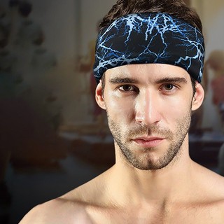 Men Stretch Headband Sport Sweat Yoga Gym Hair HeadBand Sport HeadBand (5)