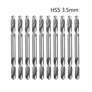 SPT 10Pcs 3.5mm HSS Double Ended Spiral Torsion Drill Tools Drill Set