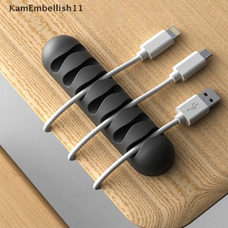 KAM Cable Winder Earphone Cable Organizer Wire Storage Silicon Charger Holder Clips PH