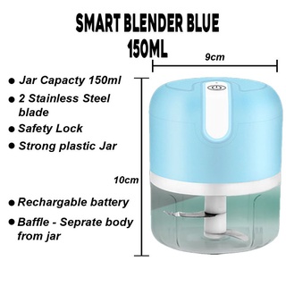 ┋¤❈∋【SG Stock】 Electric Food Processor / Mini chopper / Battery Blender / Glass Jar (6)