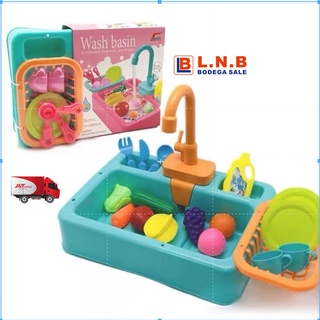 LNB FREE BATTERY Kitchen Sink Pretend Play Kiddie Toys education toys