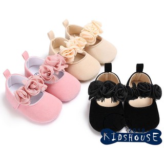 SSS-Baby Newborn Toddler Girl Crib Shoes Pram Soft Sole