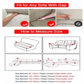 [Clearance & COD] Elastic Sofa Cover Regular L Shape Stretchable 1/2/3/4-seater Seat Cover Slipcover (4)