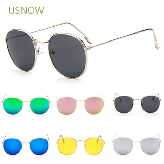 USNOW Eyewear INS Sunglasses Retro Tint Ocean Lens Sun Glasses Small Sunglasses Women men Round Ulzzang Vintage Metal Frame