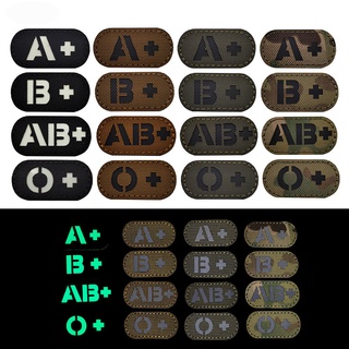 mini bag♞☊▩1pc IR Reflective A+ B+ AB+ O+ Mini Blood Type Velcro Logo Fabric First Aid Kit Chapter T