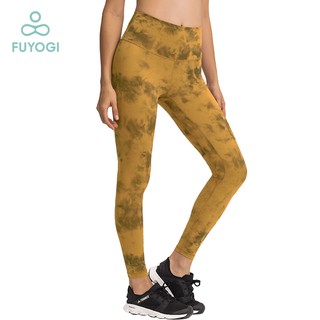 FUYOGI Yoga Pants Leggings 2020 Spring New Naked Feeling High Waist Hip Lifting Running Tight Stretch Small Foot Exercise Pants