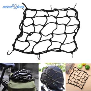 Ready Stock✿Storage Web Motorcycle Bicycle Elastic Cord Hooks Luggage Rack Cargo Net