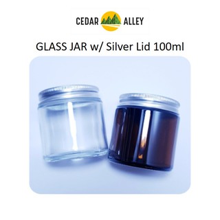 Glass Jar with Silver Lid 100ml / 250ml (Empty Jar / 1 Piece Only)