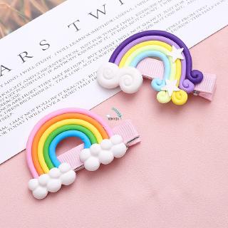 K2 Rainbow Baby Girl Hair Clips Set Candy Colors Hairpin Kids Clip Headdress Hair Accessories Gift (7)