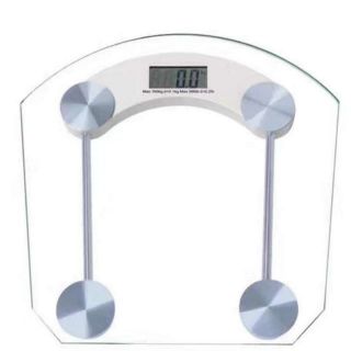 Digital LCD Electronic Glass Weighing Scale ( Square
