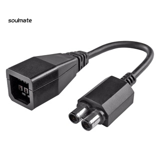 Sou 2-port Power Supply Converter AC Adapter Cable for Xbox 360 to Xbox 360 Slim