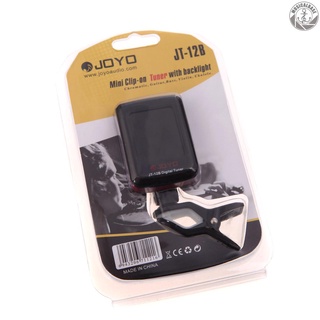 [In Stock] JOYO JT-12B Digital LCD Clip-on Tuner for Electronic Acoustic Guitar Bass Violin Ukulele