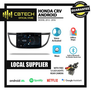 CBTECH 10-Inch Car Android Head Unit for Honda CRV 2012 2013 2014 2015 2016