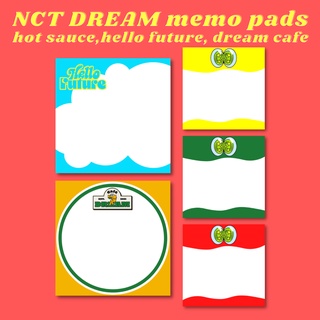 NCT Dream Hot sauce Hello future Dream cafe inspired memo pads / sheets