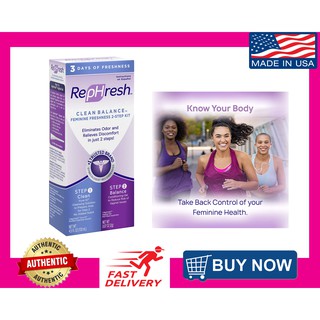 Rephresh Clean Balance Vaginal Freshness Kit, Eliminates Vaginal odor and discomfort