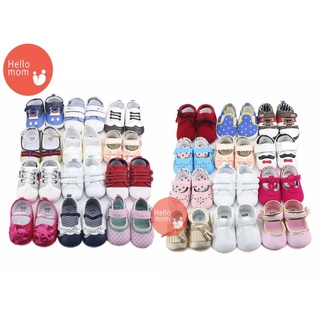 ﹍◎◇Hellomom Newborn Baby Shoes Antislip Softsole Casual Fashion Christening（Assorted） 0-18 months