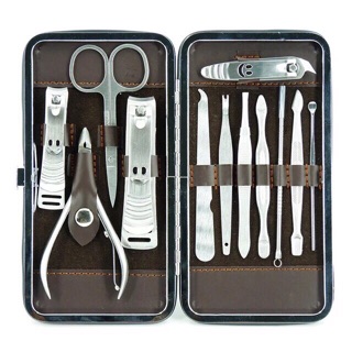 12 in 1 Pedicure Ear pick Stainless Steel Manicure Set Tools
