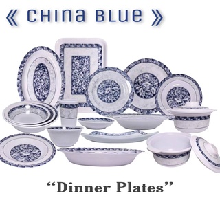 Oriental Style Blue & White Porcelain [ China Blue ] Melamine Dinner Ware Tableware Bowl (1)