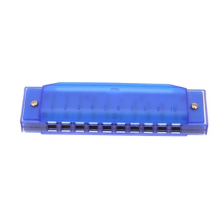 【Ready Stock】✉Diatonic Harmonica 10 Holes Blues Harp Mouth Organ Key of C Reed Instrument with Case