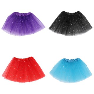 1-5Y Cute Baby Girls Fluffy Sequins Flash Dance Tutu Skirt