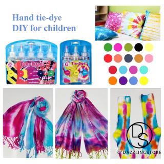 18/12/5/3 PcsEasy To Use Tie-Dye Kit Party Creative Group Activities DIY Fashion Dye Kit
