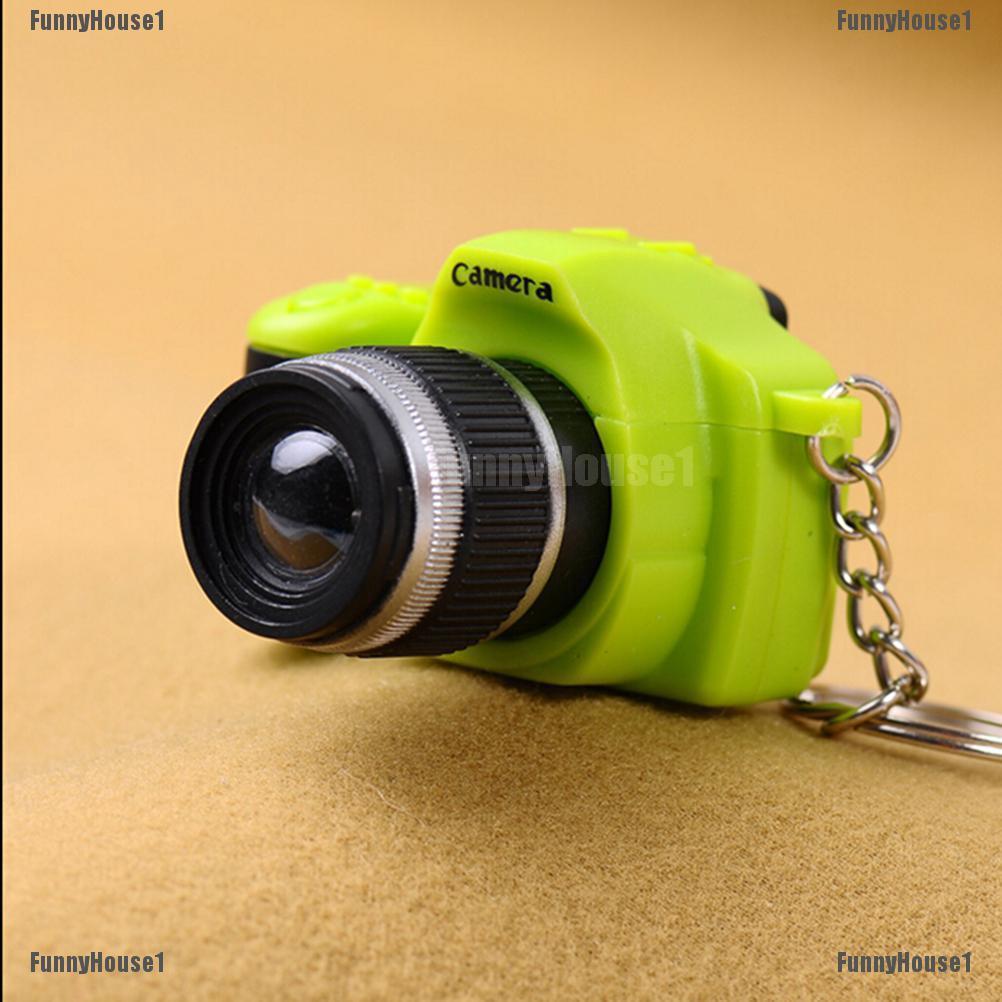 Cute Mini Toy Camera Charm Keychain With Flash Light&Sound Effect Gift