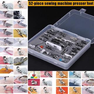 （stock） 52pcs Domestic Sewing Machine Foot Presser Feet Set Compatible Brother Singer Janome @PH