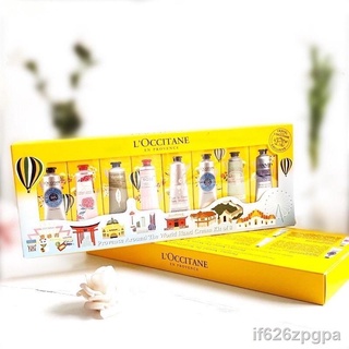 ✙❒Loccitane Korean 8 In 1 & 6 In 1 hand cream Set come with Paper Bag 30ml Gift Box Gift Set