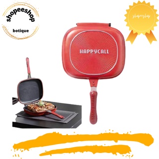 100% AUTHENTIC HAPPYCALL SPECIAL DOUBLE SIDED GRILLFRYING PAN,ORIGINAL DOUBLE SIDED NON STICK PAN