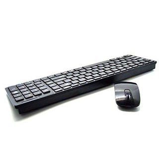 Ultra-thin fashion 2.4G wireless keyboard and mouse combination keyboard and mouse combination Black (4)