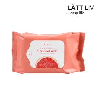 LATT LIV Cleansing Face Wipes - Grapefruit - 35 sheets