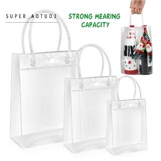 Clear Tote Bag PVC Transparent Shopping Bag Beach Shoulder Handbag Environmentally Jelly Bag