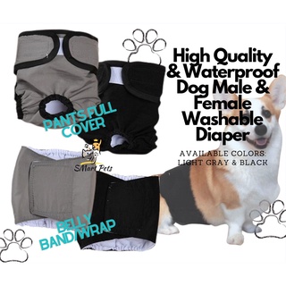 dog✷❍﹉2021 Waterproof Washable & Reusable Pet Dog Diaper Belly Band Pants Male Female