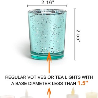 Votive / Tea Light Candle Holder : Aquamarine