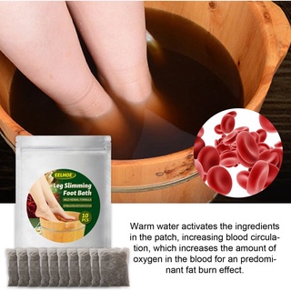 【spot goods】♂In Stock 10pcs Foot Bath Powder Foot Spa Packs Natural Herb Hot Bathing Body Care Relax