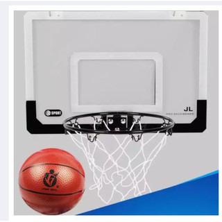 Dunk Pro 18 x 12 inch Backboard Pro-Style Hoop with Break-Away Rim Mini Basketball Ring Hoop