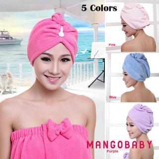 ♬MG♪-Soft Microfiber Hair Wrap Towel Hat Turban Twist Quick