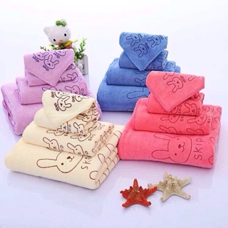 3in1 sets of bath towels Children Towels Adult towel(COD)