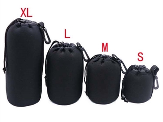 S M L XL Neoprene waterproof Soft Camera Lens Pouch bag Case