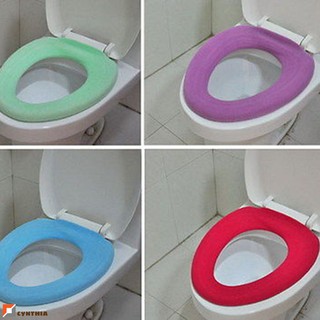 seat cover♤┋✤1pcs WC Bathroom Seats Warmer Toilet Seat Cloth Closestool Washable Lid Top Cover Pad