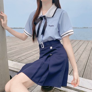 JK Suit Woman School Uniform High School Sailor Navy Cosplay Costumes Student Girls Blouses & Mini